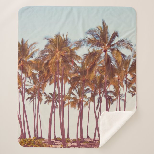 Couverture Sherpa plantation de palmiers (Devant)