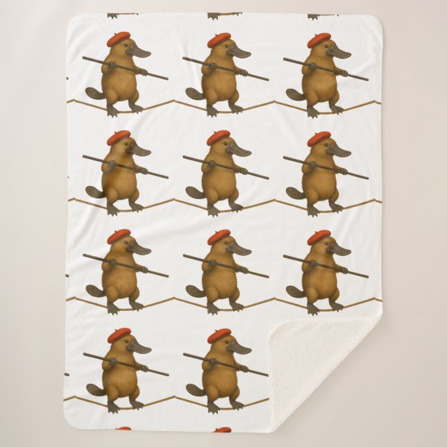 Couverture Sherpa Platon ornithorynque funambule (Devant)