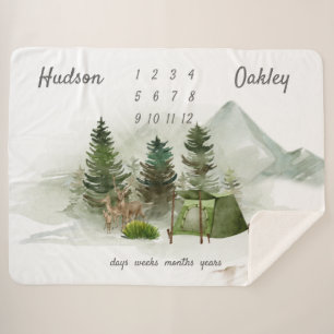 Couverture Sherpa Plein air Camping Aventure Twins Jalon