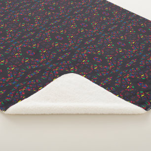 Couverture Sherpa Pluie spectroscopique Abstrait Gouache Art