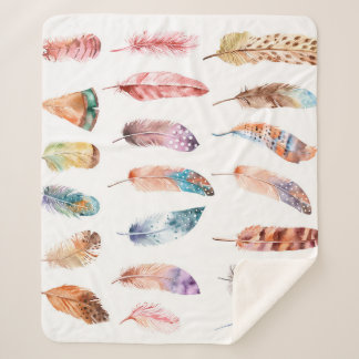 Couverture Sherpa Plumes vibrantes de saumons d'eau : illustration d