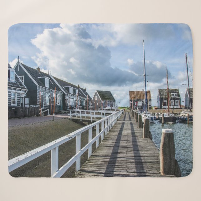 Couverture Sherpa Poche en bois à Marken, Pays-Bas (Devant (Horizontal))