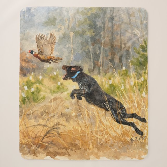 Couverture Sherpa Pointer allemand à poil dur (Devant)