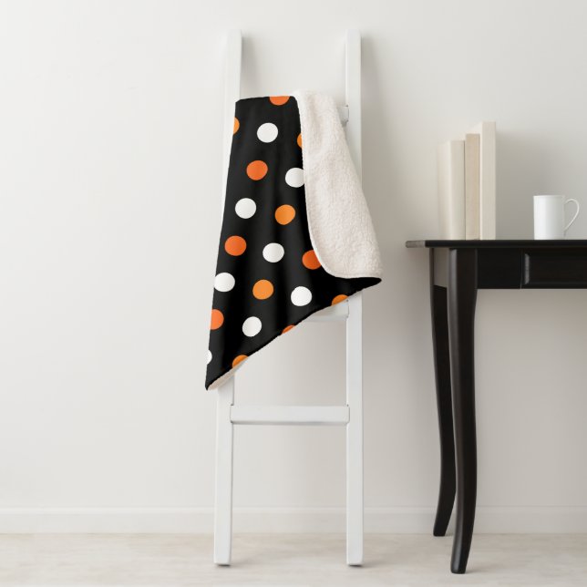 Couverture Sherpa Points d'Halloween (En situation)