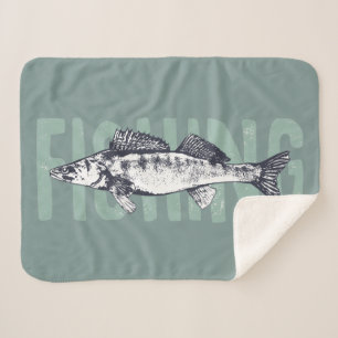 Couverture Sherpa Poisson graphique de pêche pour pêcheur