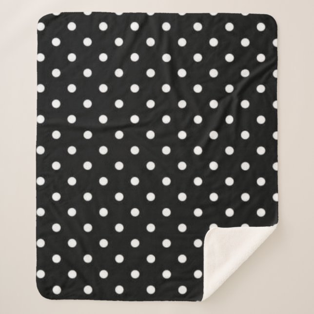 Couverture Sherpa Polka dot (Devant)