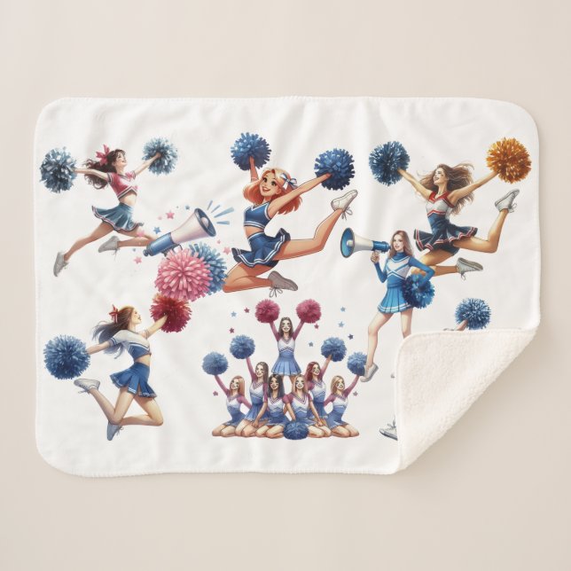 Couverture Sherpa Pom-pom girl  (Devant (Horizontal))