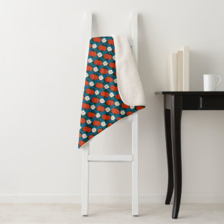 Couverture Sherpa Pomme Rouge | One Owl Artist