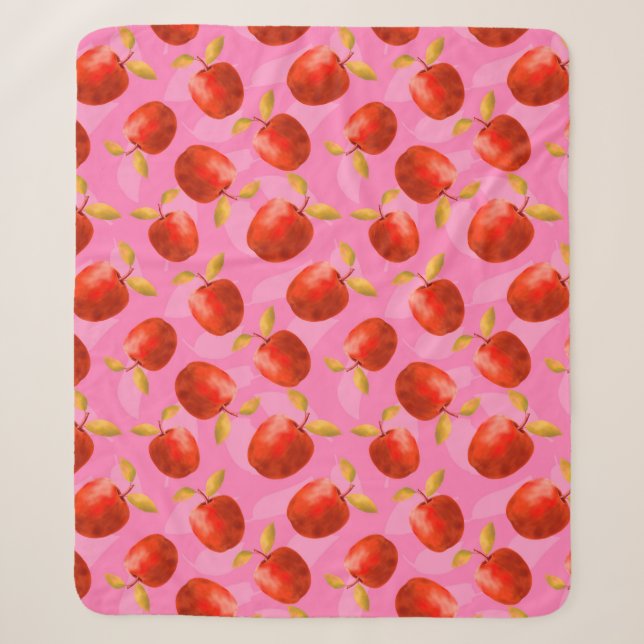 Couverture Sherpa Pommes rouges (Devant)