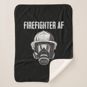 Couverture Sherpa Pompier AF Masque gaz Funny Firefighter