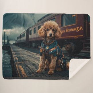 Couverture Sherpa Poodle Steampunk Stationmaster Portrait