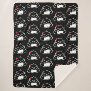 Couverture Sherpa Poop en colère - Brootsch le PooPoo