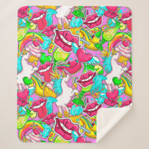 Couverture Sherpa Pop Art