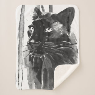 Couverture Sherpa Portrait Panther