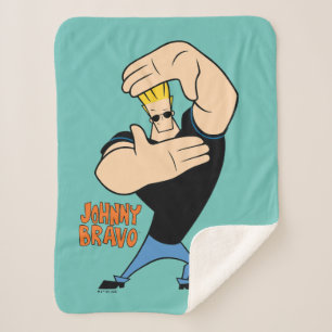 Couverture Sherpa Pose de trame photo Johnny Bravo