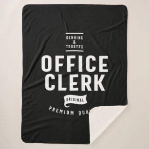 Couverture Sherpa Poste de commis de bureau Titre cadeau