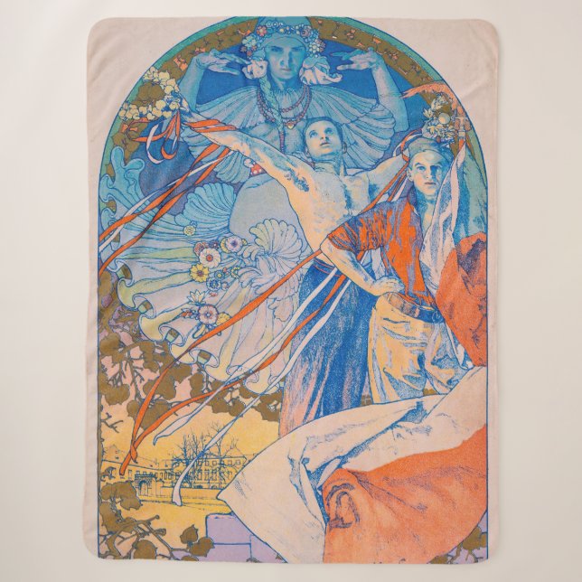 Couverture Sherpa Poster d'Alphonse Mucha pour le Sokol Festival (19 (Devant)