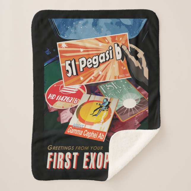 Couverture Sherpa Poster de l'espace rétro - Exoplanet Discovery 51  (Devant)