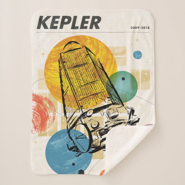 Couverture Sherpa Poster du télescope spatial Kepler. (Devant)
