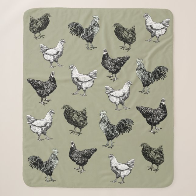 Couverture Sherpa Poules et coqs ! (Devant)