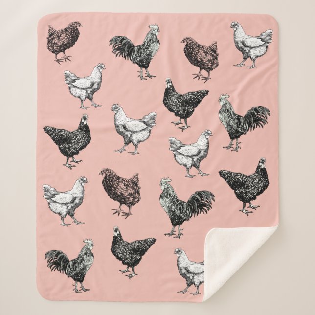 Couverture Sherpa Poulets et coqs ! (Devant)