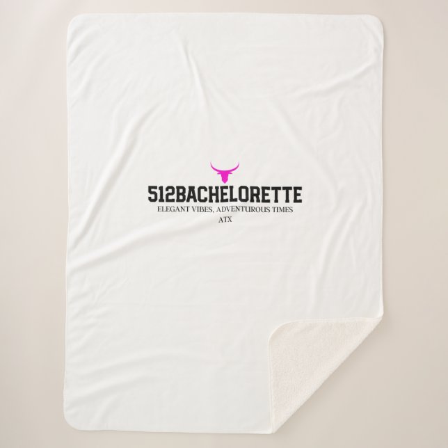 Couverture Sherpa pour enterrement de vie de jeune (Devant)