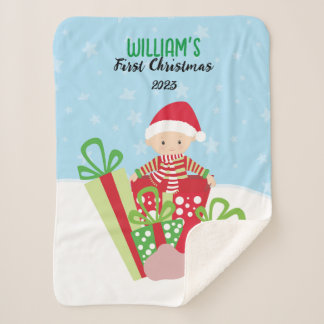 Couverture Sherpa Premier Noël 🎄 bébé