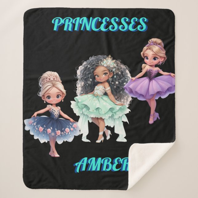 COUVERTURE SHERPA "PRINCESS" PERSONNALISÉ (Devant)