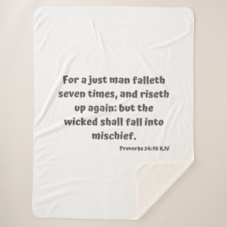 Couverture Sherpa Proverbes 24:16 KJV Bible Verse Écriture