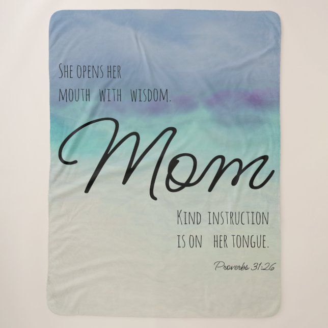 Couverture Sherpa Proverbes 31 Maman (Devant)