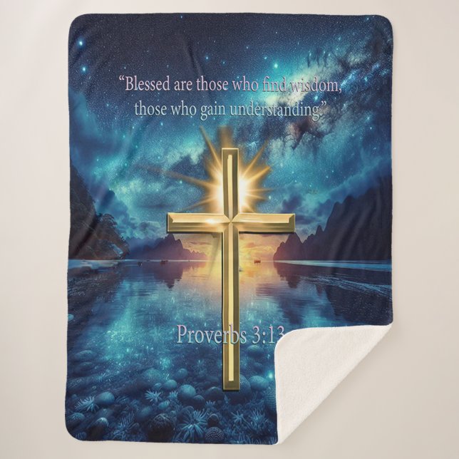 Couverture Sherpa Proverbes 3:13 (Devant)