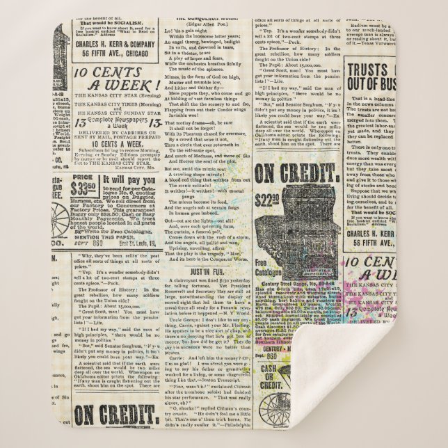 Couverture Sherpa publicité vintage (Devant)