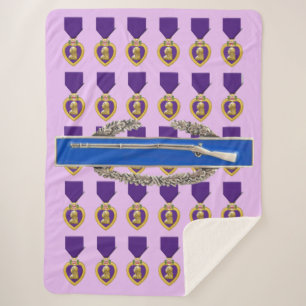 Couverture Sherpa PURPLE COEUR et COMBAT INFANTRYMAN'S BADGE