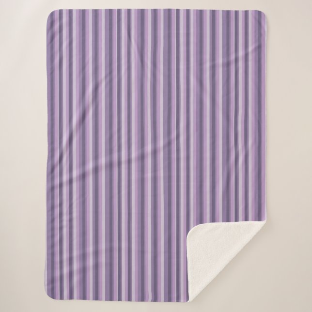 Couverture Sherpa Purple stripes (Devant)