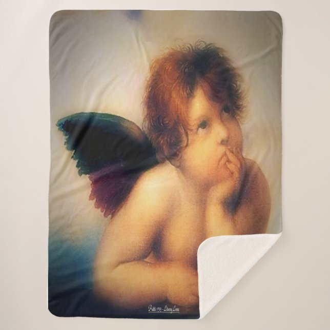 Couverture Sherpa Putti Angel (Devant)