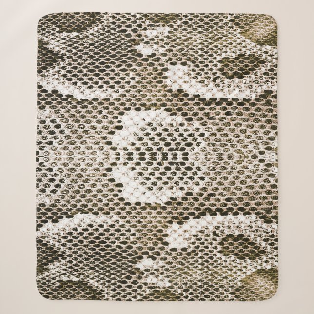 Couverture Sherpa Python Skin : Design Motif animal (Devant)