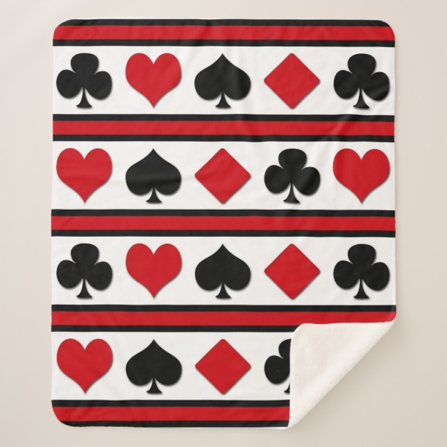 Couverture Sherpa Quatre combinaisons de cartes (Devant)