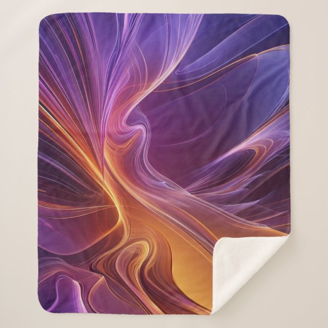 Couverture Sherpa Radiant orange purple (Devant)