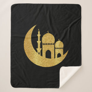Couverture Sherpa Ramadan Kareem Golden Helal