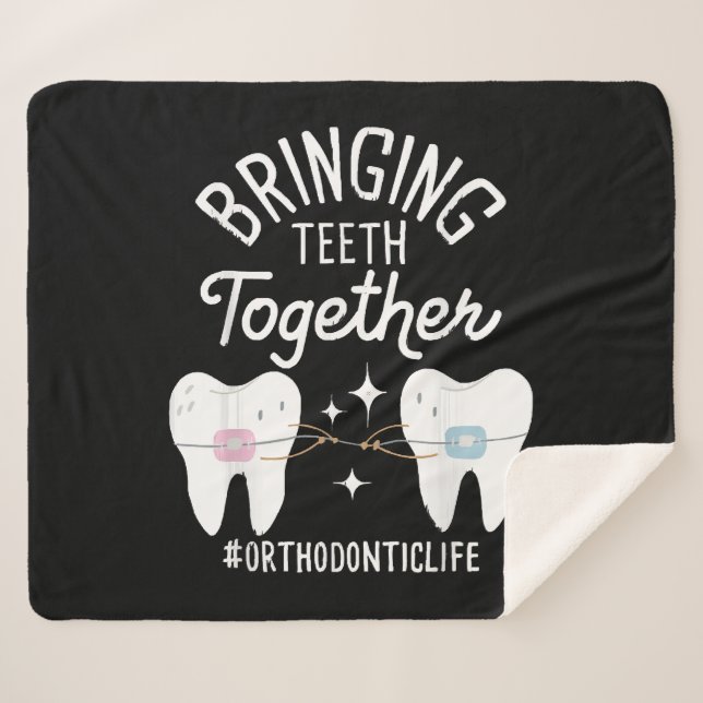 Couverture Sherpa Rapprocher les dents - Orthodontiste  (Devant (Horizontal))