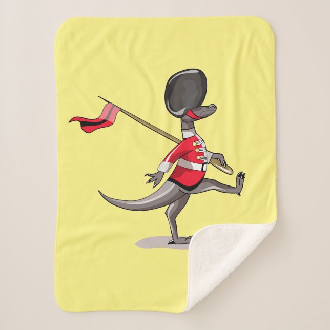 Couverture Sherpa Raptor Habillé En Garde Britannique. (Devant)