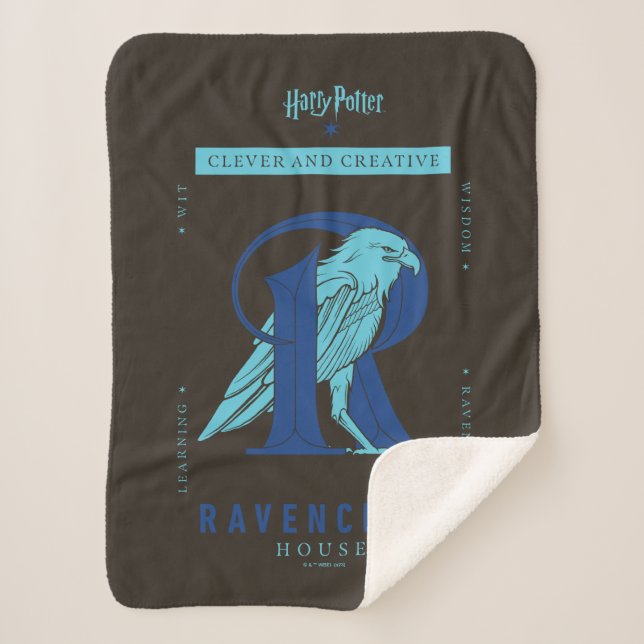 Couverture Sherpa RAVENCLAW™ Maison intelligente et créative (Devant)