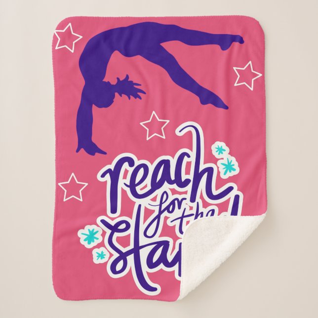 Couverture Sherpa Reach for the Stars Gymnastique Tumbling (Devant)