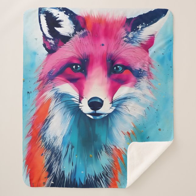 Couverture Sherpa Red Fox Sherpa Blanket (Devant)