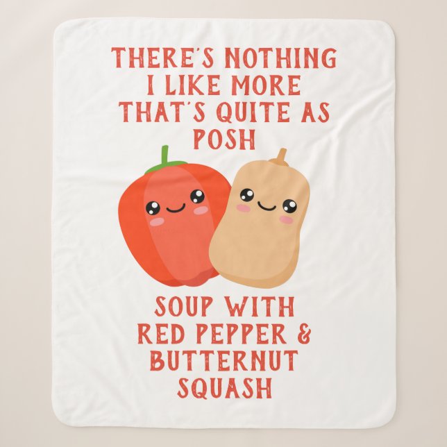 Couverture Sherpa red pepper and butternut squassoup (Devant)