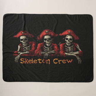 Couverture Sherpa Red Skeleton Crew Trio