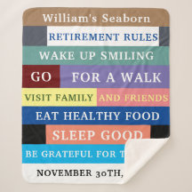 Règles personnalisées de retraite amusante Humour