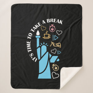 Couverture Sherpa Relaxing fun filled chill vibes take a break