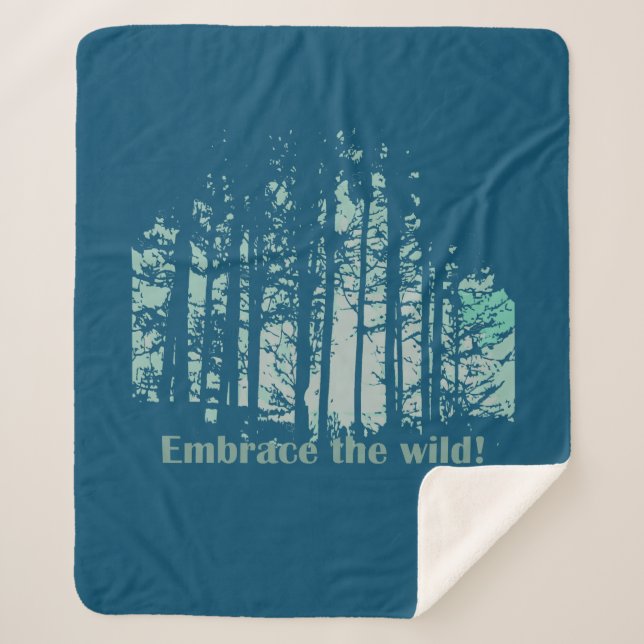 Couverture Sherpa Remplissez la citation Wild Preserve Forest Wilder (Devant)