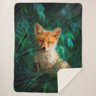 Couverture Sherpa Renard rouge